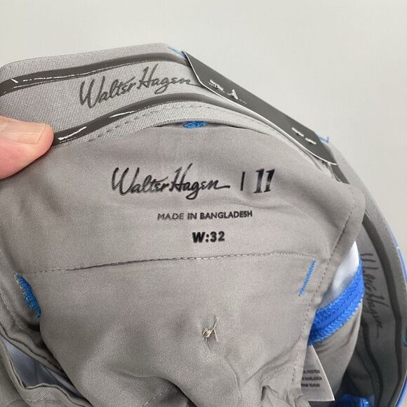 NWT Mens Walter Hagen Palm clubs Wrinkle‎ Resistant Performance Golf Short Blue - Picture 5 of 6